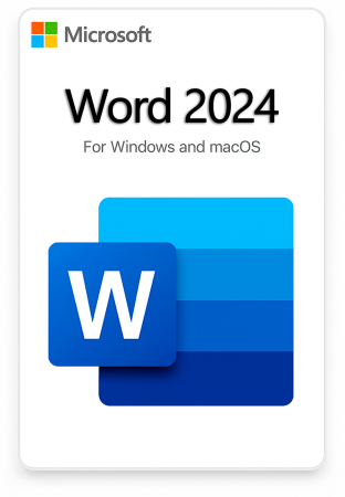 Microsoft Word 2024 для PC / MacOS с привязкой